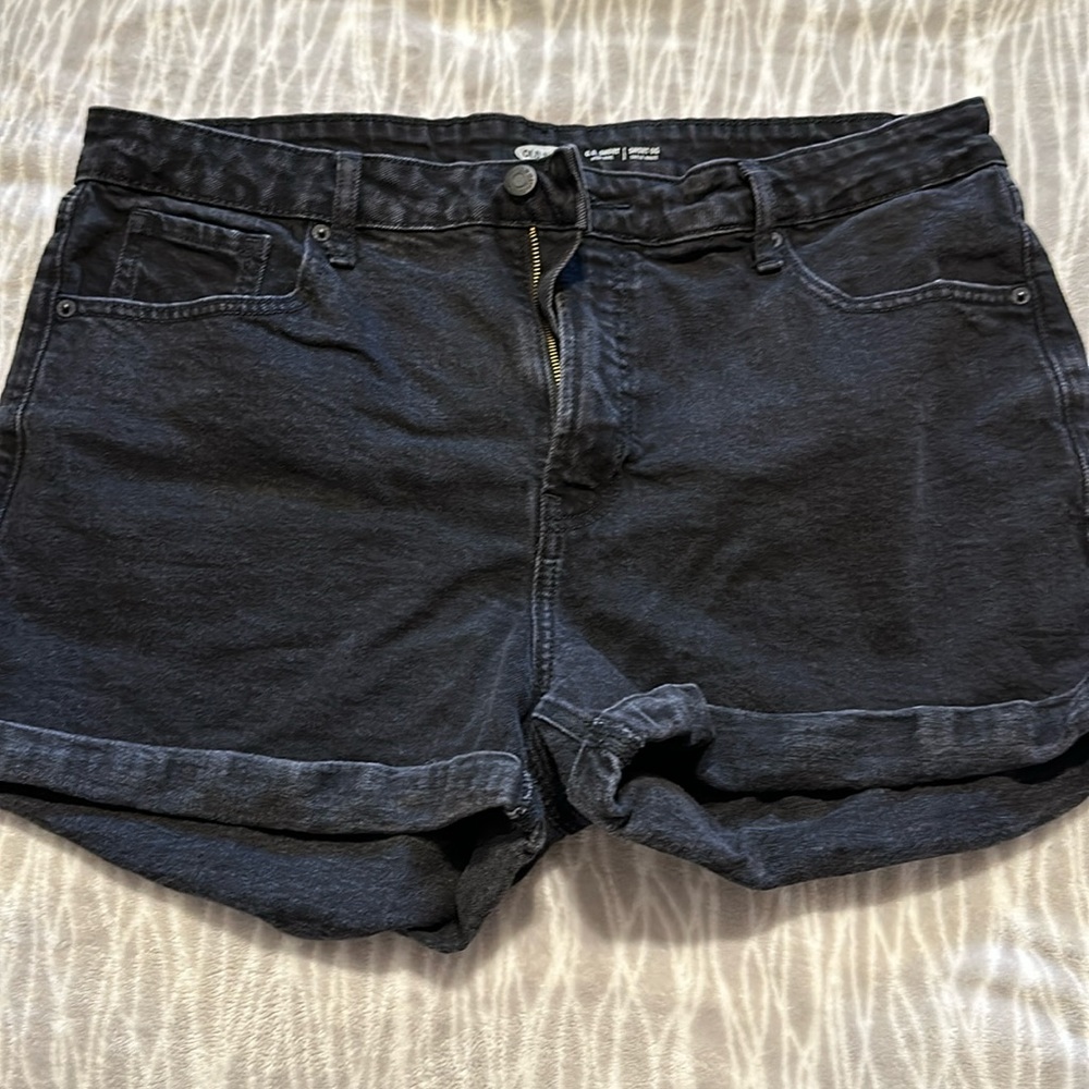 Black Denim Shorts from Old Navy